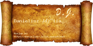 Danielisz Júlia névjegykártya